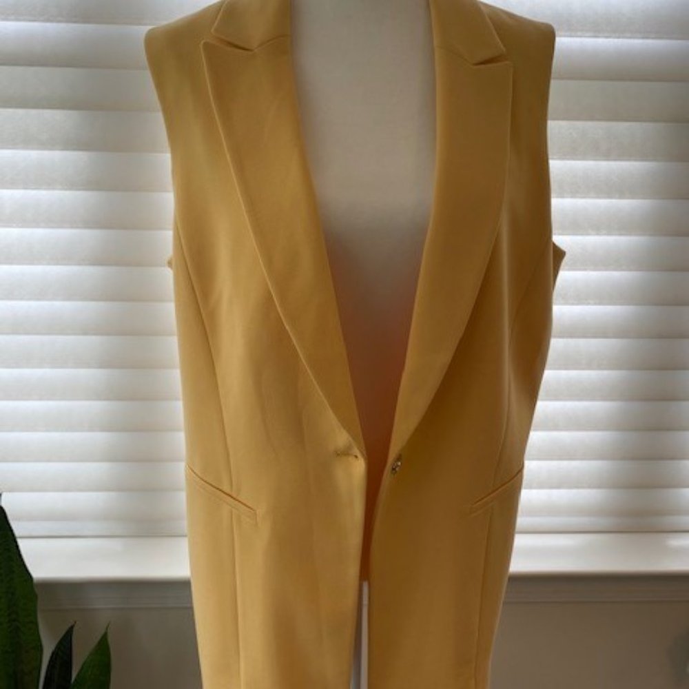 Yellow  Long Vest